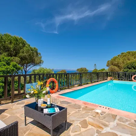 Barranch With Sea View Swimming Pool For 6 People فيلة *