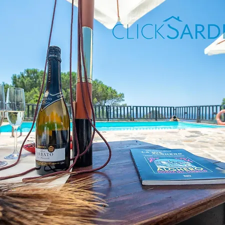 Villa Barranch With Sea View Swimming Pool For 6 People Alghero